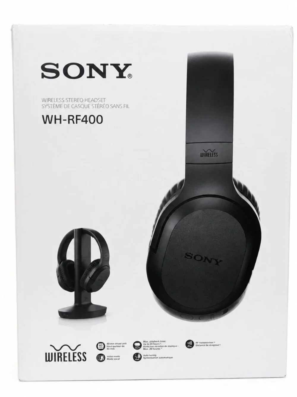 Sony RF400 Wireless Home Theater Headphones - Black